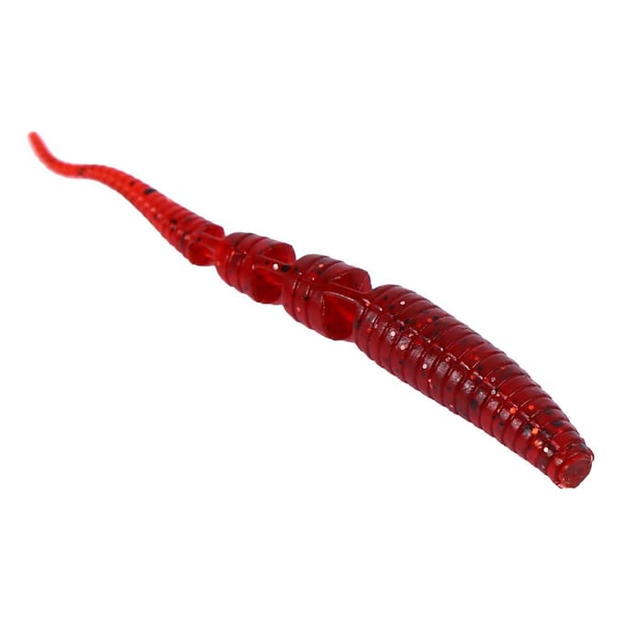 12 x Lifelike Fishing Lures Soft Tackle Accessory For Freshwater(red) rood