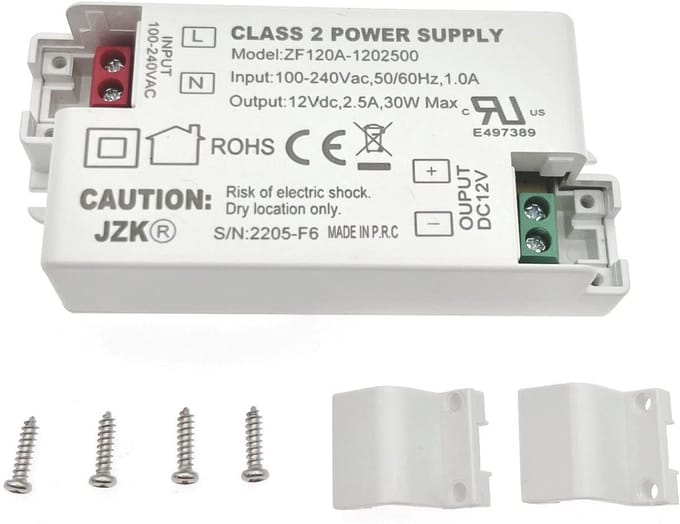 Allecto - LED-transformator - AC 100-240 V - 12 V - 30 W - Efficiënte driver voor LED-verlichting - Ideaal voor G4 en MR16