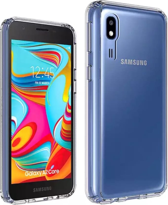 Hoesje Geschikt voor Samsung Galaxy A2 Core silicone back cover/Transparant hoesje