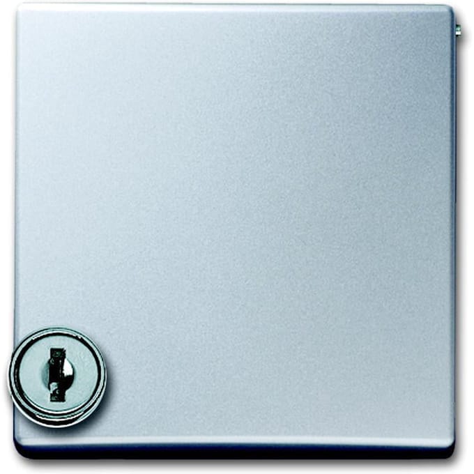 ABB Busch-Jaeger Adapterplaat met slot voor SI IP44 Alu - 2CKA001710A3789