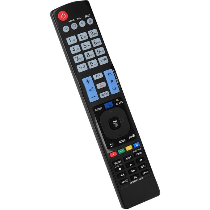 Télécommande de remplacement pour LG AKB73615303 blanc