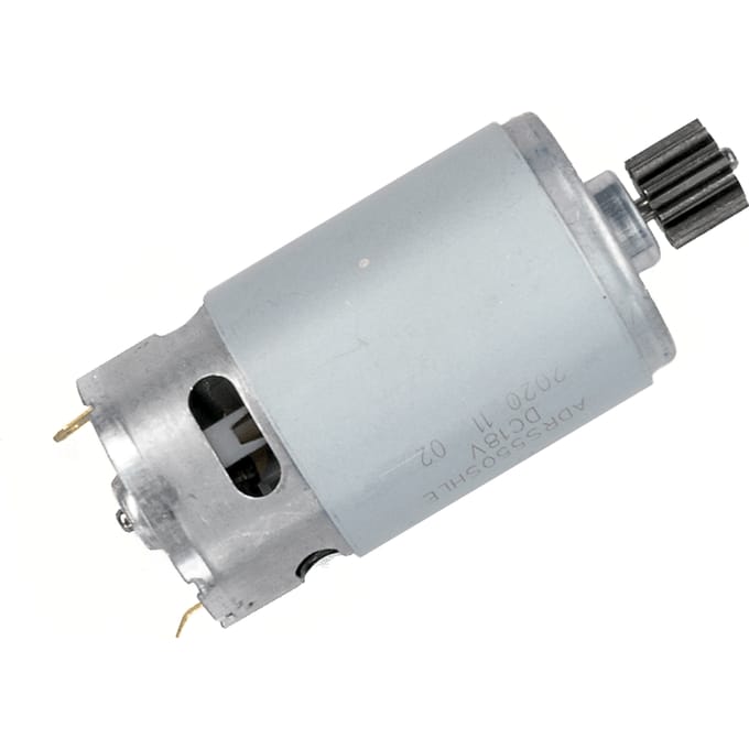 Motor with pinion