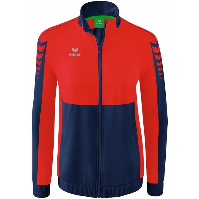 Erima Six Wings Presentatiejack Dames - Rood / New Navy | Maat: 40