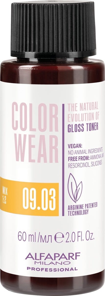Alfaparf Milano Color Wear Gloss Toner - 09.3 60 ml