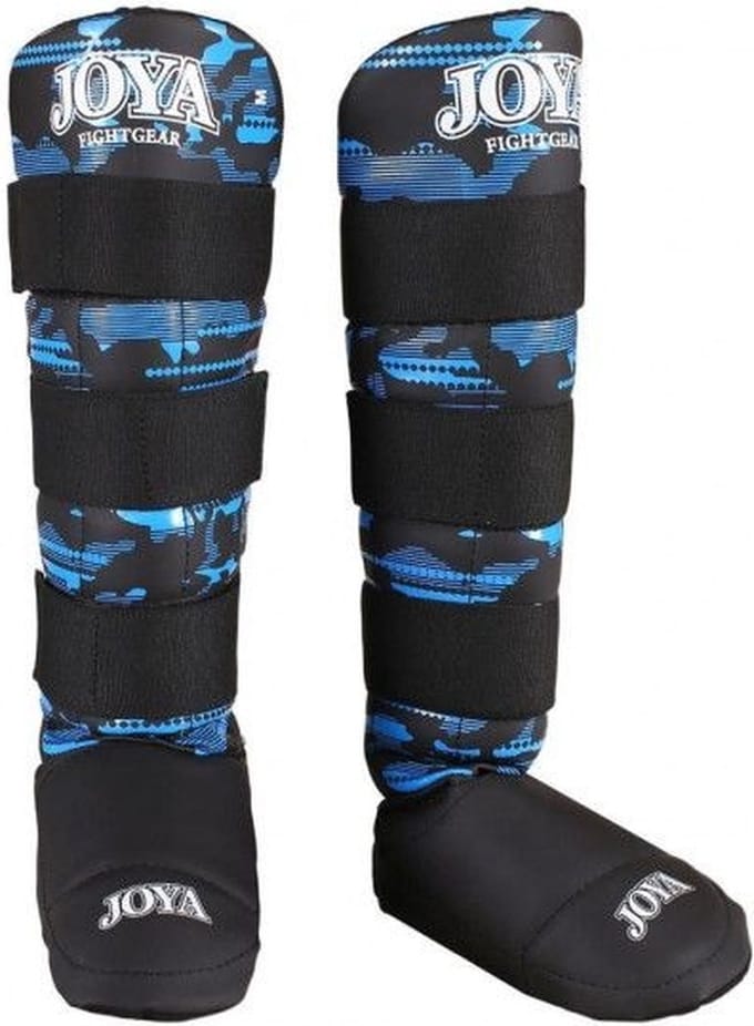 Joya Camo V2 Scheenbeschermers - Zwart/Blauw (Beschikbaar in verschillende maten)