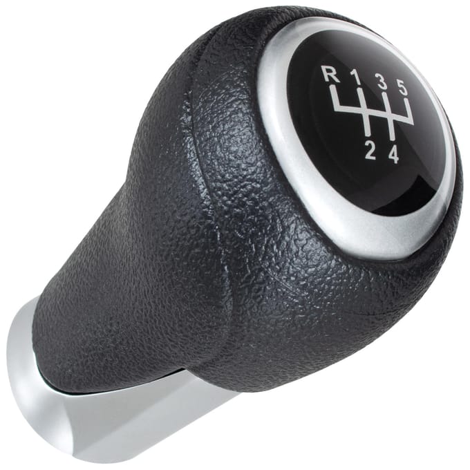 Modecar - Versnellingspookknop - Mazda 3 III - Zwart/Zilver - 5 Versnellingen