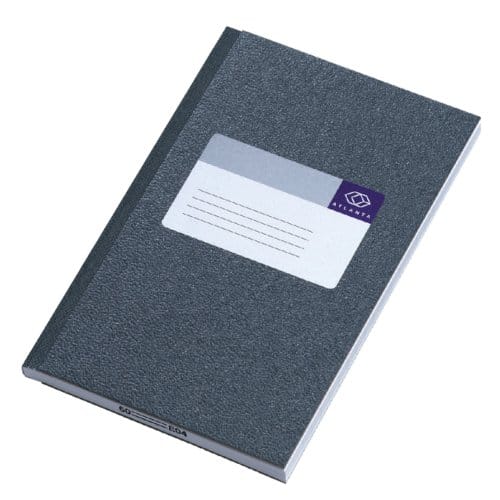 Notitieboek djois atlanta gelijmd 165x105mm 128blz Grijs