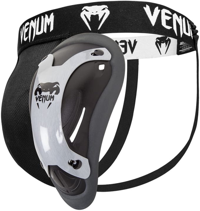 Venum Competitor Kruisbeschermer - zwart, zilver - maat L