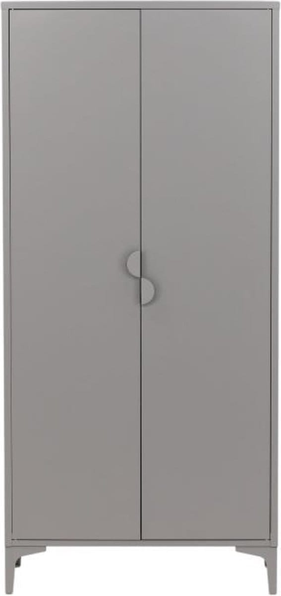 Svea - Salvo kledingkast - 85 x 183 cm - lichtgrijs