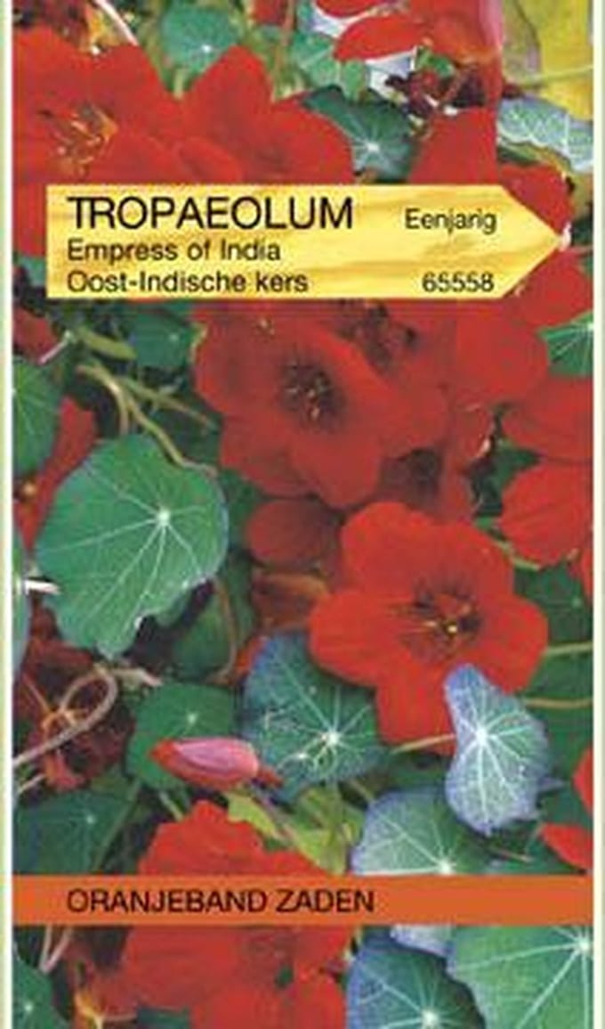 Tropaeolum, Oost-Indische kers Empress of India Rood