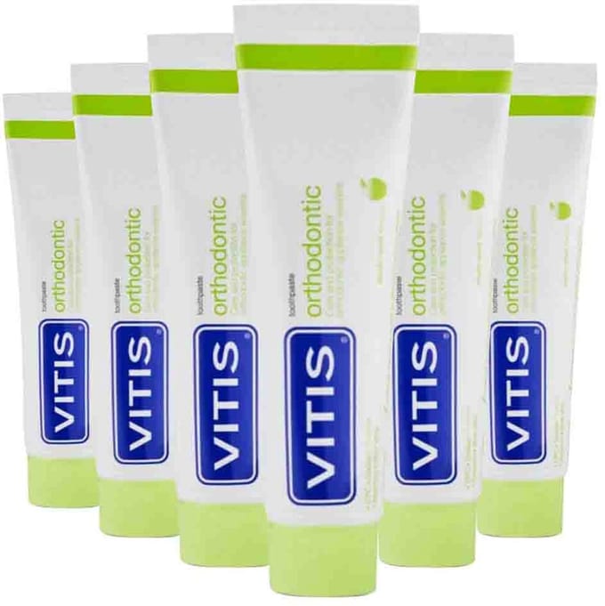 Vitis - Tandpasta Orthodontic - 6 x 75 ml - Voordeelverpakking