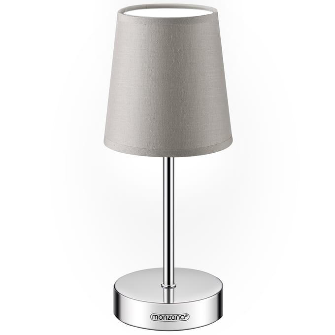 Monzana Tafellamp 1 Stuks – Incl. Lampenkap/ E14/ 32cm – Taupe