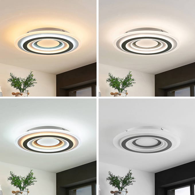 Lindby LED plafondlamp Jazmina, 50 cm, CCT, afstandsbediening