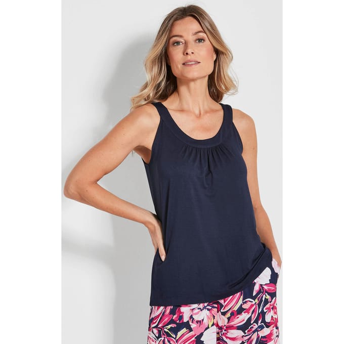 Twee topjes - marine / wit - Gr. 20 van Goldner Fashion