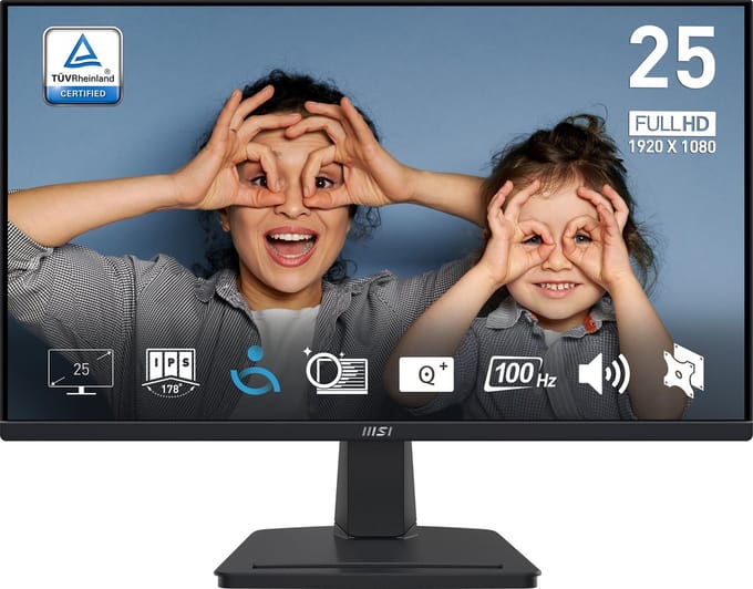 Monitor MSI PRO MP25 24,5" Full HD 100 Hz