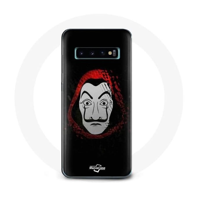 Coque - La Casa de Papel - Samsung Galaxy S10 Plus - Souple - Noir - Masque