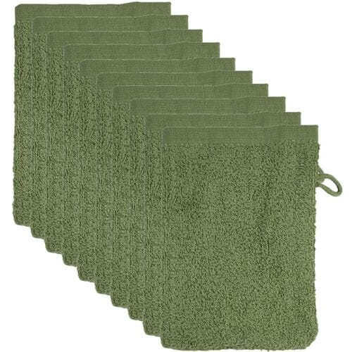 The One Towelling The One Washandjes Olive Green - 10 stuks