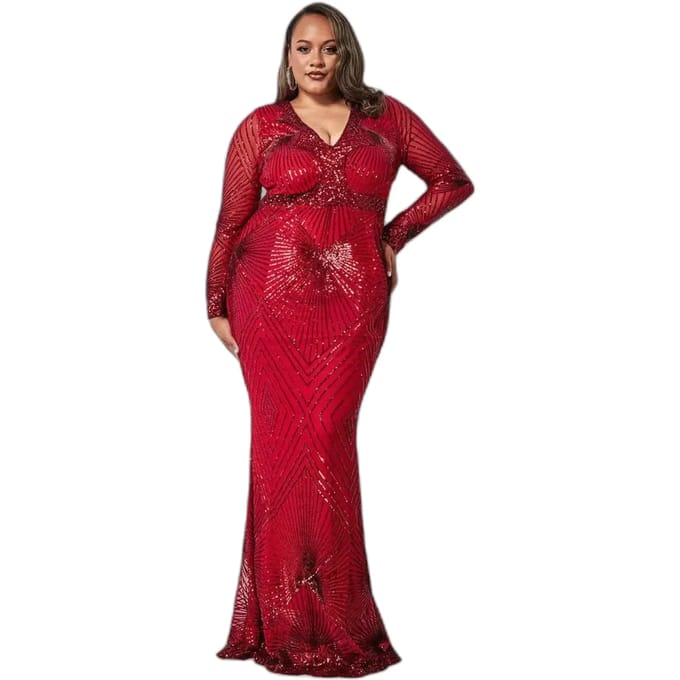 Strakke damesjurk Goddiva Starburst Sequin
