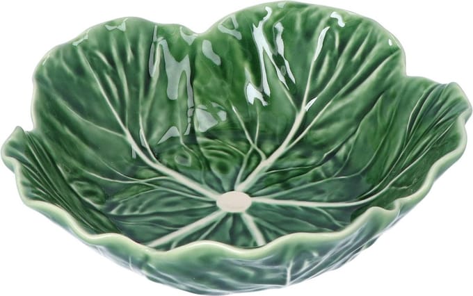 Bordallo Pinheiro - Kom koolblad groen 22cm - Kommen