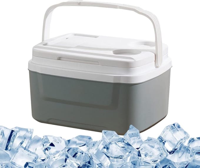 Harde koelkast - Geïsoleerde box - Buitenactiviteiten - Lange koeltijd - 6 liter - Groen