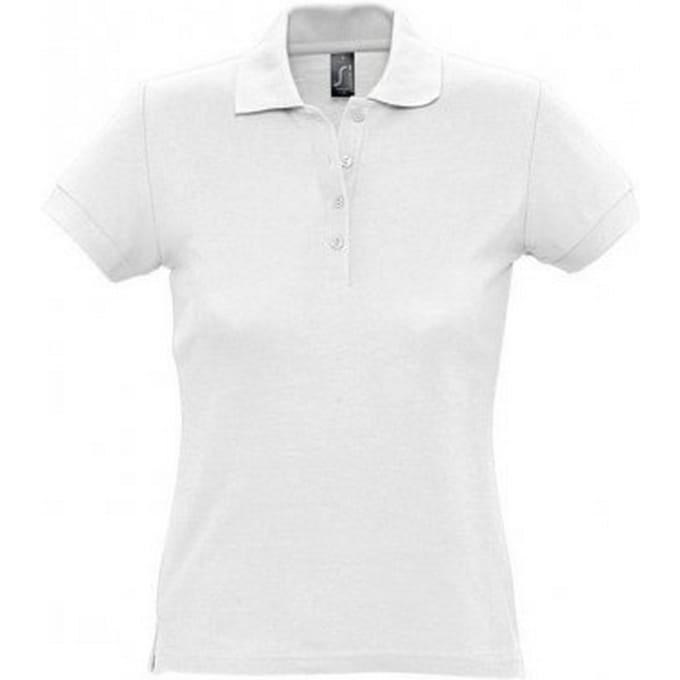 SOLS Dames/dames Passion Pique Poloshirt met korte mouwen (Wit)