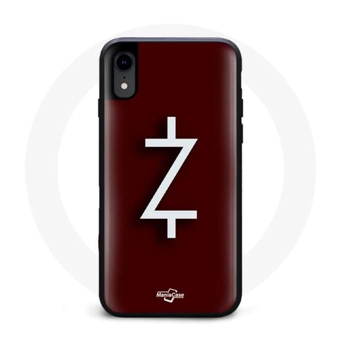 Hoesje voor Iphone X Ozark Seizoen 4 Logo Z Witte Rode Achtergrond