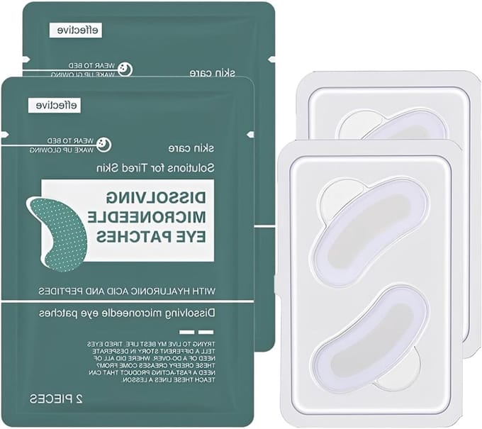 Dissolving Microneedle Oogpads voor Donkere Kringen en Vermoeide Ogen - 2 Paar Herstel en Hydratatie