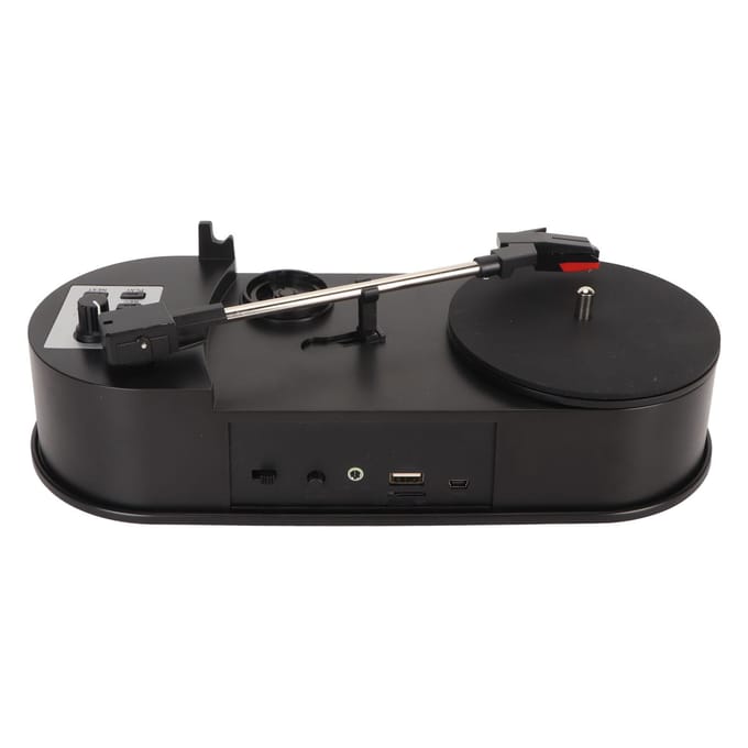 Platine vinyle portable, convertisseur USB vers MP3, compatible avec les lecteurs vintage 33/45 pouces avec prise jack 3,5 mm