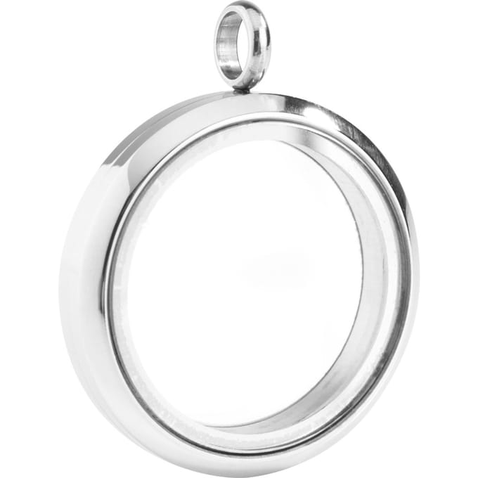 Medaillon-Decoratieve hanger "Rond" - Zilverkleurig