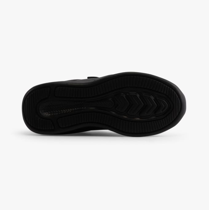 MARLING Unisex Leren School Sneakers Zwart