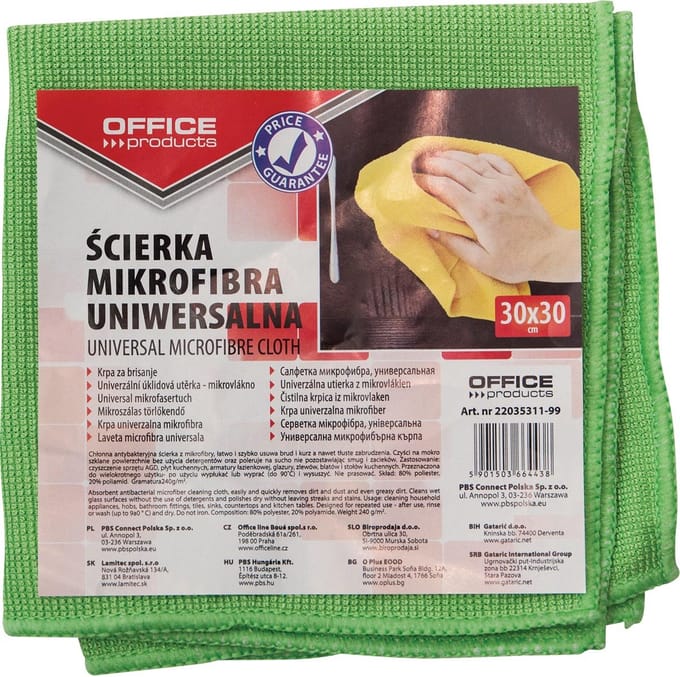 OFFICE products universele poetsdoek | 30 x 30 cm |