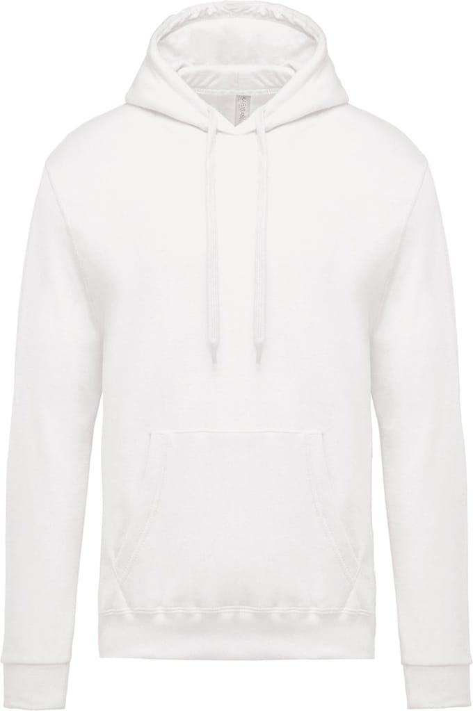 Kariban Herensweater met capuchon K476 - White - M