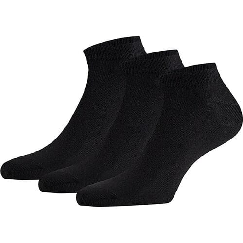 Sneakersokken Bamboe Zwart 6-paar Heren / Dames Sokken - Maat 35-38