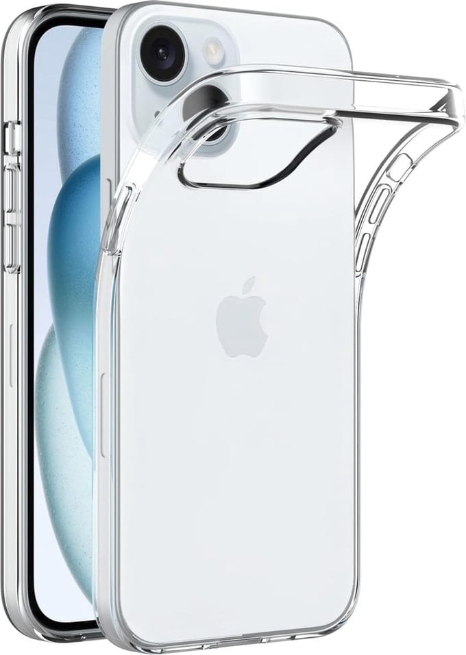 Soft TPU Transparant hoesje Silicone Case Geschikt voor: iPhone 15 Plus