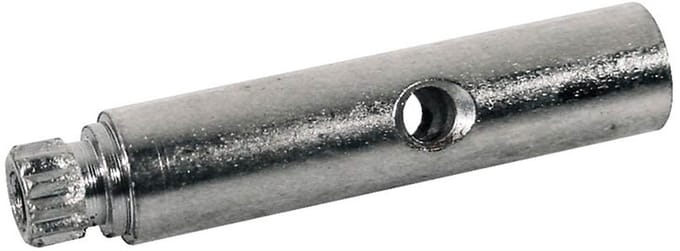Boston MHP-09E machine head shafts, metal, 1 middle hole, nickel, 6x26mm, 12-pack