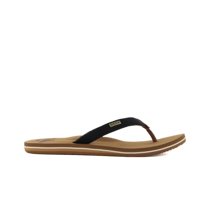 Reef Cushion Sands Dames Slippers - Zwart/Bruin - Maat 37,5