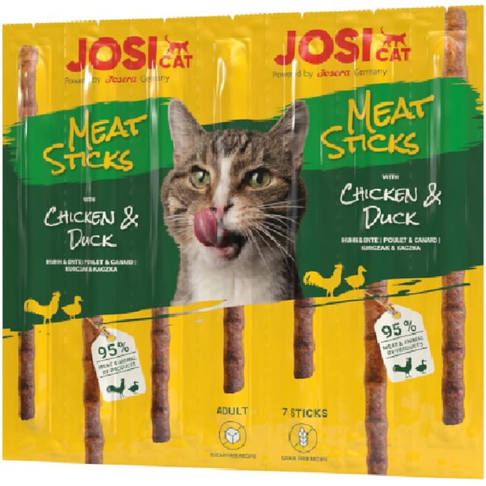 35g JosiCat Meat Sticks met kip & eend kattensnacks