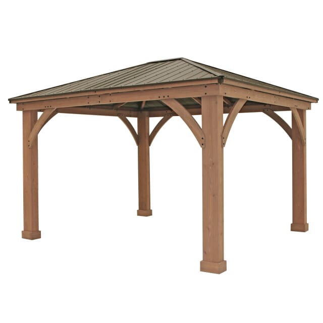 Westmann Paviljoen Gazebo Devon - 427x366x317cm - Bruin Houtlook