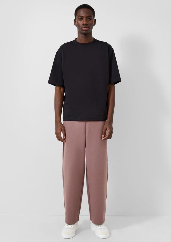 Pantalon jogging recht met ruime pasvorm QS