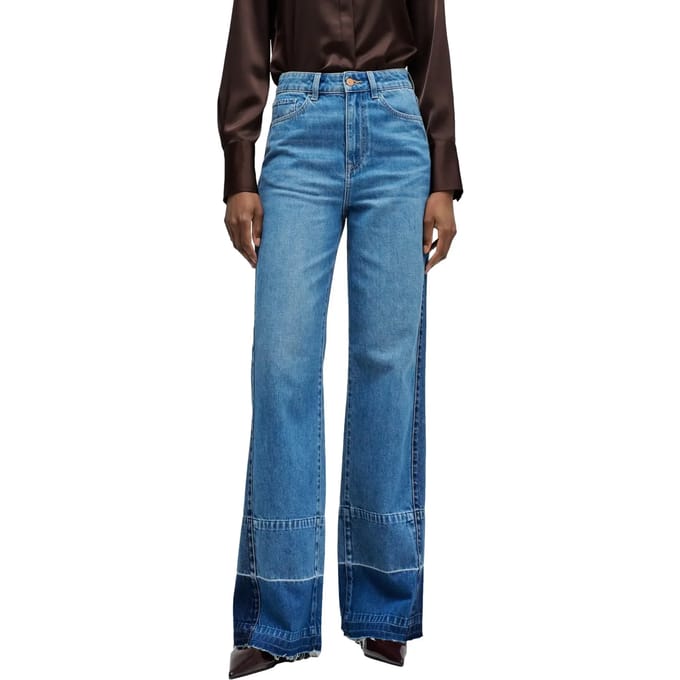 Dames Wide Leg Jeans Salsa Jeans
