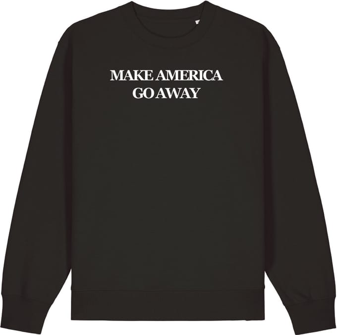 Make America go away (MAGA) - sweater - zwart | wit - M