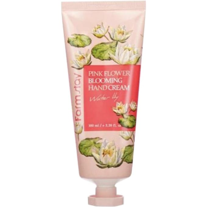 [Boerderijverblijf] (a5) Roze Bloem Bloeiende Handcrème 100ml / #Waterlelie beige