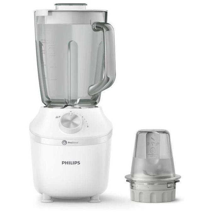 Blender mixeur - PHILIPS - HR2291/20 - Serie 3000 met hakmolen - 600W - 2L - Wit