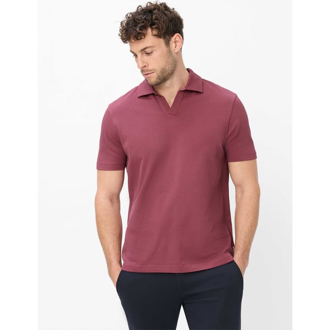 Brax Heren Poloshirt  Style PRINCETON iced lavender, lichtpaars, maat XL