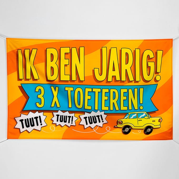 Paperdreams Gevel vlag - ik ben jarig.