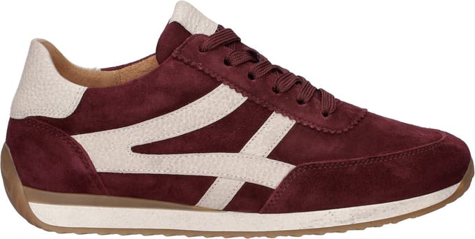 Gabor Sneakers bordeauxrood Suède - Maat 3,5