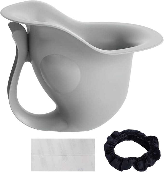 Draagbaar Potje - Kinder Toilet - Zindelijkheidstraining - Antislip Stabiliteit - 14 x 14 x 19.5 cm - Grijs