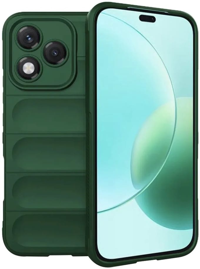 Hoesje geschikt voor HONOR 400 Lite - Techsuit Magic Shield Silicone Back Cover - Groen