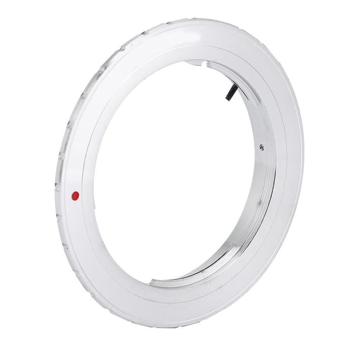 OM-EOS Koperen Lensvatting Adapterring voor Olympus OM Lens naar voor Canon EOS EF Vatting SLR Camera white