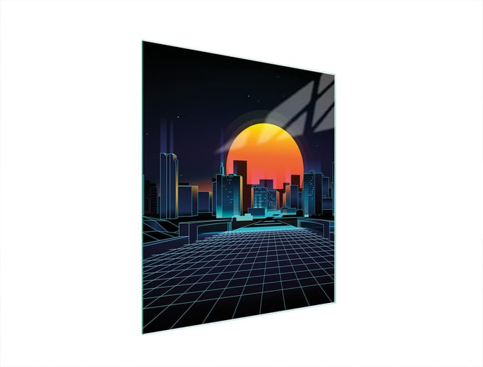 TMK ArtDeko - Snijplank - Glas - 45x52 cm - Stadsthema